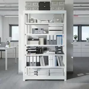 올메탈 철판수납장 MAX200 고하중 창고선반 7단 1200x600x1500