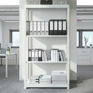 올메탈 철판수납장 MAX200 고하중 창고선반 4단 1200x600x2400