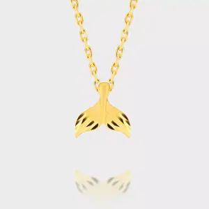 [베티블루] 995 999 24K 순금 포인트 돌고래 꼬리 여성 여자 3.75g 금 목걸이