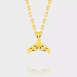 [베티블루] 995 999 24K 순금 컷팅 돌고래 꼬리 여성 여자 7.5g 금 목걸이