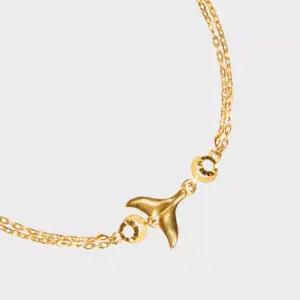 [베티블루] 995 999 24K 순금 오리지널 돌고래 꼬리 여성 여자 7.5g 금 팔찌