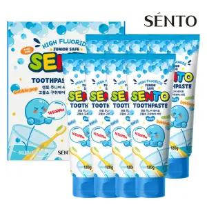 센토 주니어 세이프 고불소 구취케어 어린이치약 풍선껌향 120g 8개