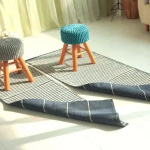 유니온카페트 리얼코튼Mat 스톤 70x200cm (자연소재 인도산순면 다용도 주방매트 물흡수OK)