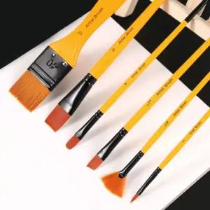 유화 아크릴붓 브러쉬 6종미술세트 그림 6종 수채화 다용도 용붓
