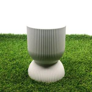 고강도 플라스틱 화분 세로줄무늬 릴리팟 15x15cm국산 분갈이 다용도 심플 예쁜 스트라이프 가정용 가벼운