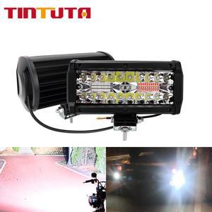 자동차 LED 작업등 바 12V 24V 헤드라이트 120W 스포트라이트 초강력 안개등 트럭 SUV ATV UTV 오프로드 4x