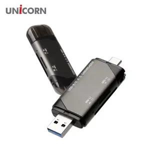 [유니콘] UHS-II 지원 SD/TF4.0 4in 1 초고속 멀티카드리더기 A/C타입 XC-4000M