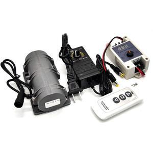 마사지 침대 의자 기기용 12V DC 모터 3800rpm 강력 진동 산업용 미니 견고한 플라스틱 쉘 회전 속도 모터(12V + 전원 리모컨)