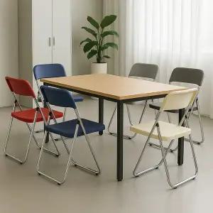 (무료배송) 사무실 손님용 보조 카페 식탁 교회 학원행사 접의식의자 체어 BJ3342