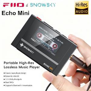 FiiO 스노우스카이 에코 미니 하이파이 블루투스 MP3 워크맨 순수 음악 플레이어 15시간 재생 3.5mm 헤드