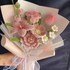 모루꽃다발 키트 선물 믹스 소재 해바라기 부케 공예 재료 모루공예 황금 혼합 튤립 장미