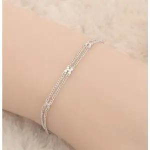 (국내제조) 더블라인 체인 은팔찌 925-WFI8L1U