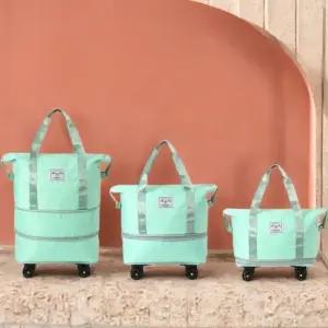 보스턴백 바퀴형 2단 여행 가방 민트 바퀴여행용가방 캐리어형가방 2단확장형여행용가방