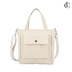 코튼 가방 LSA043 아이보리 숄더백 앞포켓 검정 색 여자에코백 여성에코백 대학생에코백