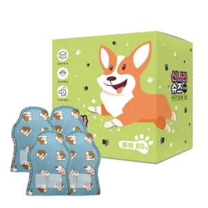 와우 강아지 신발 숨쉬는 신나라슈즈 80매 캐릭터팩, 중형, 3개