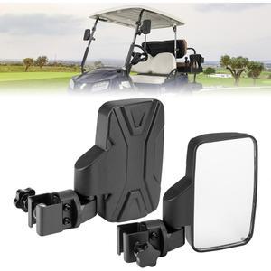 트랙터 미러 1쌍의 범용 골프 카트 사이드 미러 EZGO 야마하 클럽 카와 호환 드릴링 없이 대형 트랙터용