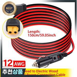 12AWG 1.5M XT60 자동차 시가 라이터 플러그 어댑터 케이블 30A ALLPOWERS R600 R1500 R2500 S2000 Pro Eco