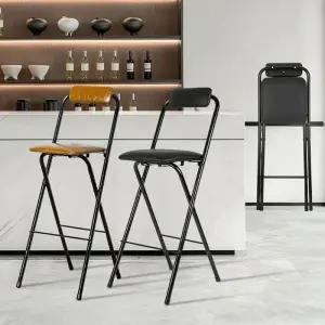 접이식 높은 의자 스툴 65cm 블랙 검정색 1개 앉은키 접이식의자 휴대용 가정용