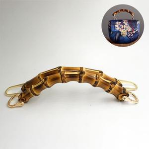 15.5cm 대나무 가방 핸들 가방 프레임 가방 스트랩 나무 지갑 프레임 가방 걸쇠 지갑 스트랩 DIY 가방 액세