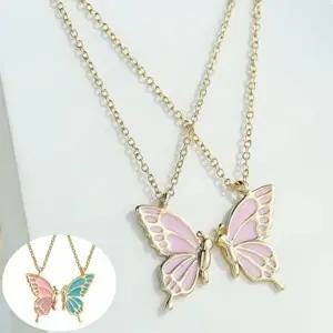 우정 나비 목걸이 여성 친구 팬던트 선물 예쁜-WFIK5X7