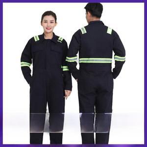 순면 반사 용접 작업복 남성용 방오 내마모성 보일러 슈트 조선용