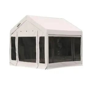 메쉬 타프 쉘터 스크린 모기장 텐트 그린 베이지