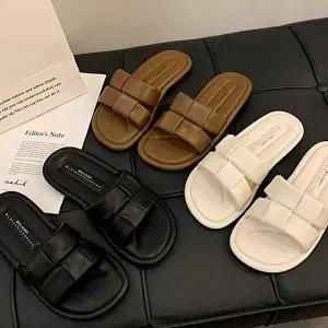 여름용 여성 폭신한 쿠션 데일리 뮬 슬리퍼 3색-WFINC2F