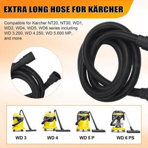 카처 NT20/30 WD1 WD2 WD3 WD4 WD5 WD6용 진공 호스 2.863-305.0 습식 건식 청소기, 연장 호버 흡입