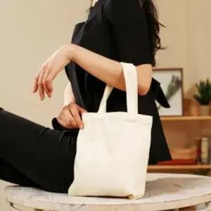 24x26.5cm 2p 세트 베이지 나 만의 에코백 무지 diy 무지에코백 캔버스백 천가방 데일리백