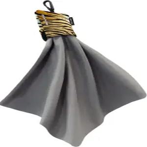 SPUDZ 울트라 극세사 렌즈 클리너 u2013 광학 스코프 안경용 폐쇄형 파우치 클립온 세탁 가능 타이거 10 x