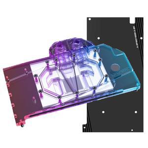 사파이어 AMD 라데온 RX9070 니트로+ /RX9070XT 게이밍 OC 그래픽 카드용 GPU 수냉 블록 사용 - 금속 백플레이트 /RGB 아우라 5V RBW 포함 구리