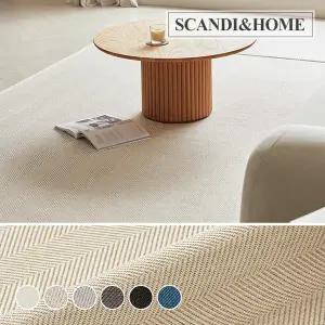 먼지없는 리브즈 사이잘룩 러그 사계절 카페트 50x100 6colors