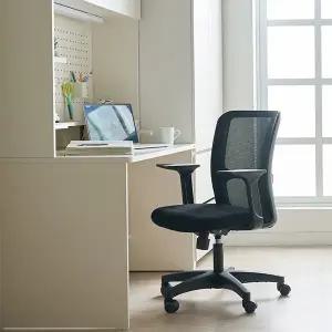 포포 실리카텍스 메쉬 책상의자 학생/성인 사무 높낮이조절 에어홀 좌판쿠션 국내생산
