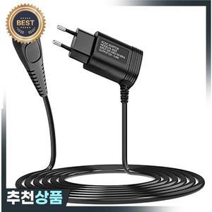 필립스 호환 Norelco HQ8505 시리즈 3000 5000 7000 9000용 전기 면도기 충전기 1개