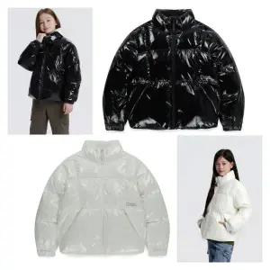 [내셔널지오그래픽키즈](센텀시티점)[인기숏패딩] 키즈 남녀공용 글로시 숏 패딩 점퍼 K254UPD040