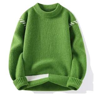 남성 댄디 라운드넥 니트 라운드 스웨터 겨울 도톰 루즈핏 빅사이즈 기모 힛템