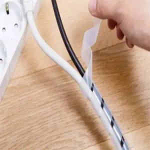 ( )케이블래핑 2M 멀티탭선정리 전기선정리 케이블정리클립 인터넷선정리