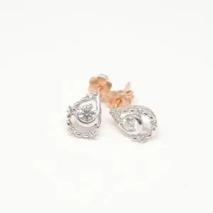 [오팔하우스] 14k 물방울 큐빅 귀걸이 OPJJE9894