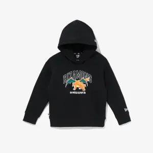 [뉴에라키즈](의정부점)[키즈] 포켓몬 아치 로고 리자몽 후드 블랙