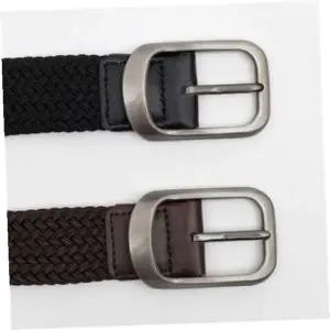 [골드스마일]꽈배기벨트 포인트 핀버클 꽈배기 벨트 2p세트 패브릭 청바지벨트