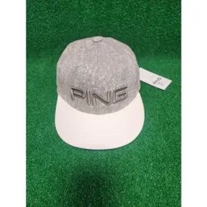 핑골프모자 가죽챙스냅백 모자 베이지_51120