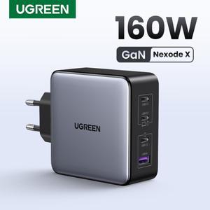 UGREEN 160W GaN 충전기 PD3.1 타입 C 맥북 프로 노트북용 USB 고속 충전기 QC4.0 3.0 아이폰 17 샤오미 태