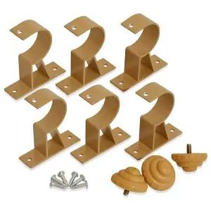 [알티피아]민광 1+1 알미늄 커튼브라켓 (브라운 K352) 커텐봉 링