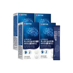 일양약품 뇌 건강 뼈 포스파티딜세린PS 비타민 K2 플러스 2g x 15포 4박스 141713