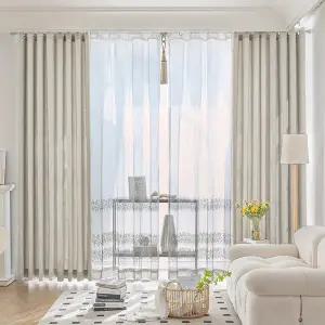 [지나송]비엔느 암막커튼+코디커튼+커튼봉(특대형)