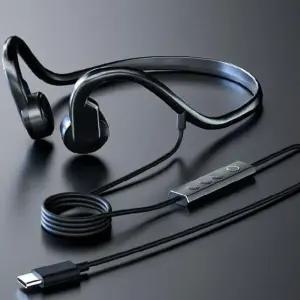 C타입 유선 골전도 게이밍 표준 런닝 범용 노이즈 인이어