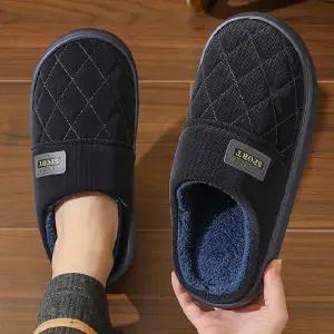 남자 겨울 실내화 푹신 퍼안감 사무실 슬리퍼