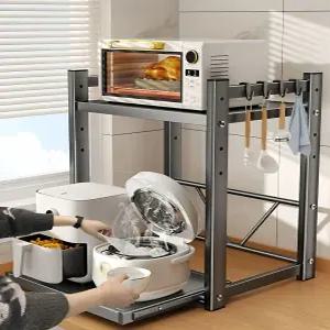 하이퍼랙 높이조절 2단 거치대 선반 세로 전자레인지