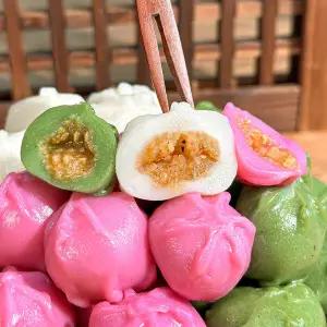 국내산 쌀 굳지않는 수제 삼색 꿀떡