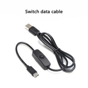 3A USB -  C 스위치 데이터 케이블 전원 코드(ON OFF 포함) Pi 4B용